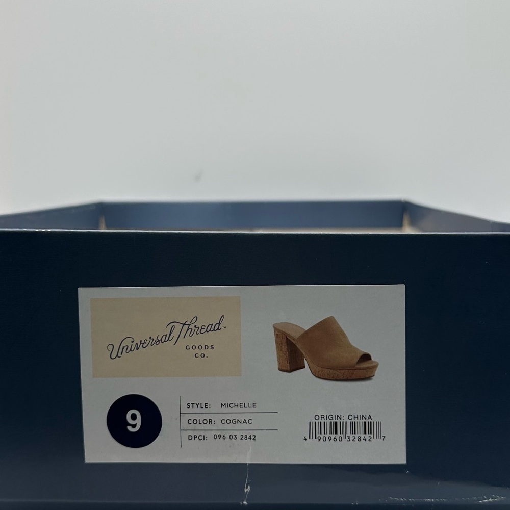 UNIVERSAL THREAD Michelle Leather Upper Cognac Sz 9 - Picture 11 of 12